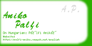aniko palfi business card